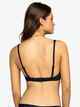 ROXY LADIES RIB ROXY LOVE THE ROLLER BIKINI TOP - BLACK