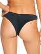 ROXY LADIES RIB ROXY LOVE THE SUNSEEKER BIKINI PANT - BLACK