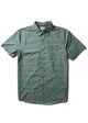 VISSLA MENS SUNBURNT SHRED HEADS S/S DRESS SHIRT - ALOE