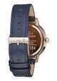 NIXON KENSINGTON LEATHER WATCH - NAVY / ROSE GOLD