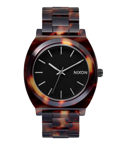 NIXON TIME TELLER ACETATE WATCH - TORTOISE