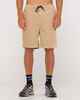 RUSTY MENS 8 WALE 20'' WORKWEAR ELASTIC WAIST SHORT - LIGHT FENNEL
