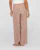 RUSTY LADIES PANAMA ELASTIC WAIST PANT - TEDDY