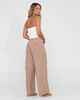 RUSTY LADIES PANAMA ELASTIC WAIST PANT - TEDDY