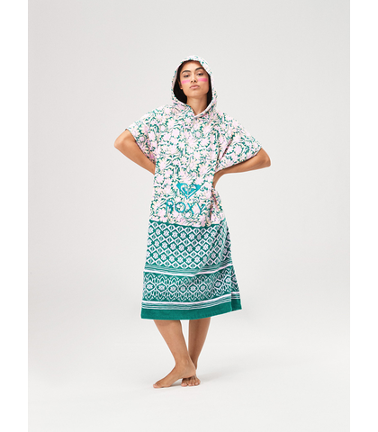 ROXY LADIES STAY MAGICAL PRINTED HOODED TOWEL - FREE SPIRIT