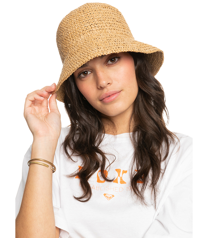 ROXY LADIES WAVES SONG BUCKET HAT - NATURAL