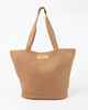 RUSTY LADIES GISELE STRAW BEACH BAG - CHOC / HONEY