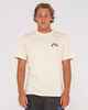 RUSTY MENS DYE BATH SHORT SLEEVE TEE - ECRU