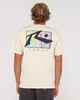 RUSTY MENS DYE BATH SHORT SLEEVE TEE - ECRU