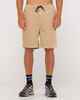 RUSTY BOYS 8 WALE WORKWEAR ELASTIC SHORT - LIGHT FENNEL