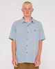 RUSTY MENS DATSUN CHECK SHIRT - BRIGHT COBALT