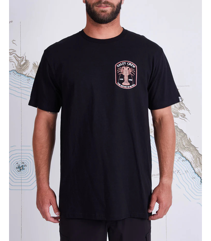 SALTY CREW MENS SPINY S/S TEE - BLACK