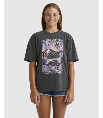 BILLABONG GIRLS DREAMLAND ROCK TEE - BLACK SANDS
