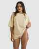 BILLABONG LADIES LAND OF THE THIRD EYE S/S TEE - PEBBLE