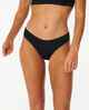 RIPCURL LADIES PERMIUM SURF FULL BIKINI PANT - BLACK 