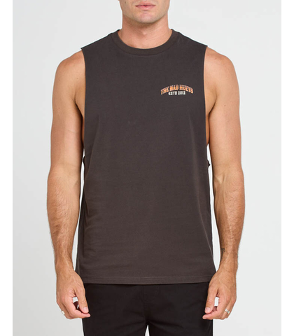 MAD HUEYS MENS FULL THROTTLE MUSCLE - VINTAGE BLACK