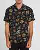 MAD HUEYS MENS SHIPWRECKED CAPTAIN WOVEN SHIRT - BLACK