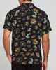 MAD HUEYS MENS SHIPWRECKED CAPTAIN WOVEN SHIRT - BLACK