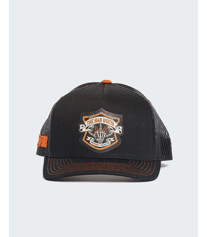 MAD HUEYS FULL THROTTLE TWILL TRUCKER - BLACK