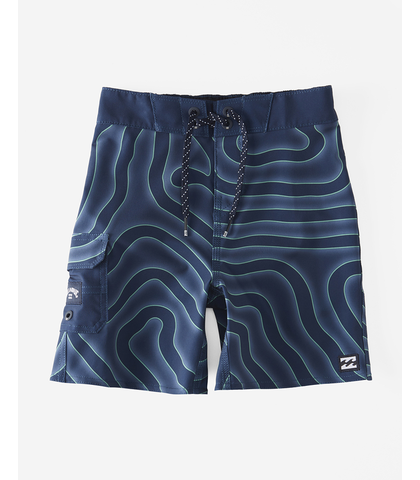 BILLABONG GROMS SUNDAYS PRO BOARDSHORT - BLUE