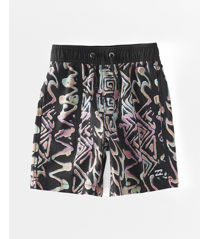 BILLABONG GROMS SUNDAY LAYBACK BOARDSHORT - ASPHALT