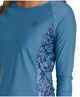 O'NEILL LADIES SALINA L/S RASHSHIRT - BLUE FLORAL