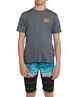 O'NEILL BOYS RISER S/S RASHSHIRT - CHARCOAL