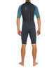 O'NEILL MENS 2MM REACTOR BACKZIP S/S SPRINGSUIT - GUNM/ MARINE