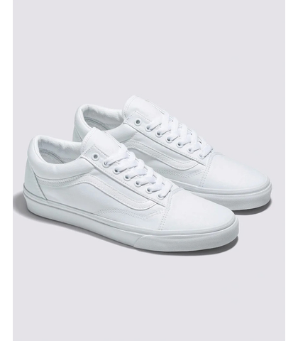 VANS OLD SKOOL SHOE - WHITE / WHITE