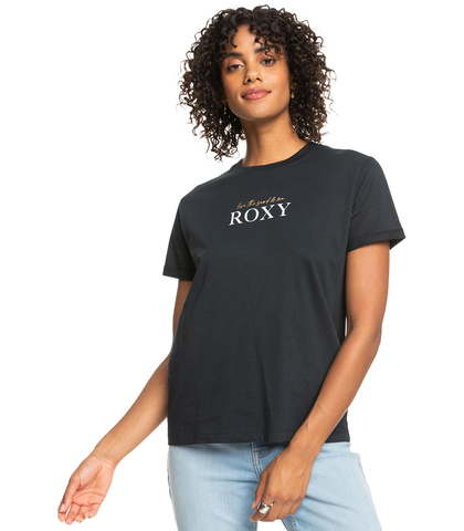 ROXY LADIES NOON OCEAN S/S TEE - BLACK