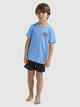 QUIKSILVER GROMS RETRO WAVES S/S TEE - AZURE BLUE
