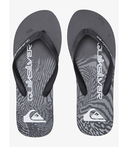 QUIKSILVER MENS MOLOKAI NEW WAVE JANDAL - BLACK 1