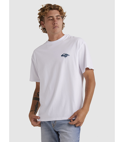 QUIKSILVER MENS TUNED UP S/S TEE - WHITE