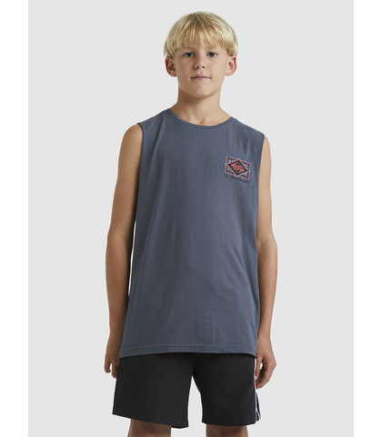 QUIKSILVER BOYS  BACK  FLASH MUSCLE - IRON GATE