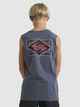 QUIKSILVER BOYS  BACK  FLASH MUSCLE - IRON GATE