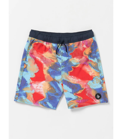 VOLCOM BOYS UTOPIA ELASTIC WAIST BOARDSHORT - MULTI