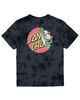 SANTA CRUZ BOYS BEWARE DOT TIE DYE S/S TEE - BLACK TIE DYE