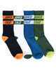 SANTA CRUZ BOYS SOLID STACK STRIP CREW SOCK 4 PACK - SIZE 2-8