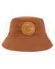 SANTA CRUZ MENS ALT DOT MONO PATCH REVO BUCKET HAT - BROWN