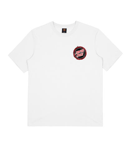 SANTA CRUZ MENS SCREAMING 50 S/S TEE - WHITE