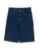 SANTA CRUZ BOYS OVAL STRIP CARPENTER DENIM SHORT - DARK INDIGO