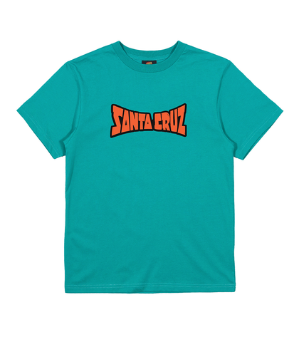 SANTA CRUZ BOYS ARCH CHECK HAND S/S TEE - TEAL