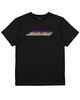 SANTA CRUZ BOYS FLAME STRIP HAND S/S TEE - BLACK