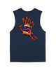 SANTA CRUZ BOYS BONE HAND CRUZ MUSCLE - NAVY