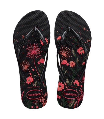 HAVAIANAS SLIM ORGANIC JANDAL - BLACK PINK