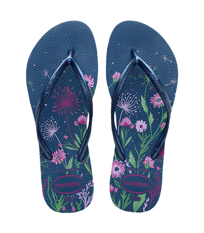 HAVAIANAS SLIM ORGANIC JANDAL - COMFY BLUE