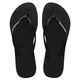 HAVAIANAS SLIM LOGO POP UP JANDAL - BLACK LAVANDER