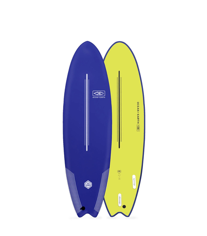 O&E EZI-RIDER SOFTTOP SURFBOARD - 6'6 - NAVY