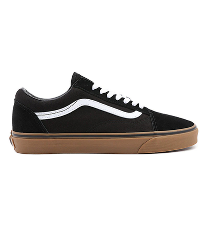 VANS OLD SKOOL SHOE - BLACK / GUM SOLE