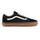 VANS OLD SKOOL SHOE - BLACK / GUM SOLE